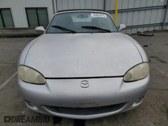 2004 Mazda MX-5 Miata LS with VIN JM1NB353440402453, listed as a Copart auction lot 45064475 with 151,508 mi miles and Salvage title. Bid and sale history available at DreamBid. Image 5.