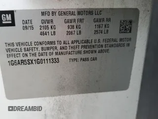 2016 Cadillac CTS Luxury Collection RWD z VIN 1G6AR5SX1G0111333, wystawiony jako Copart lot #54900465 z przebiegiem 107 453 mil mil oraz Szkoda całkowita • Salvage title. Historia ofert i sprzedaży dostępna na DreamBid. Obrazek 12.