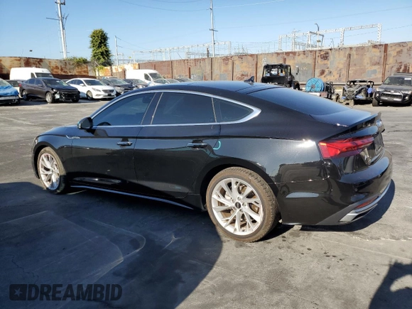 2022 Audi A5 Sportback Premium Plus with VIN WAUCBCF58NA003707, listed as a Copart auction lot 60572813 with 19,872 mi miles. Bid and sale history available at carsss.com. Image 2.