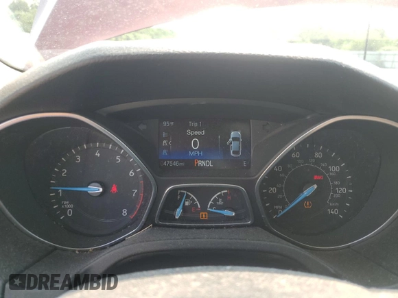 2016 Ford Focus SE with VIN 1FADP3F20GL367406, listed as a Copart auction lot 65266585 with 47,546 mi miles and Salvage title. Bid and sale history available at DreamBid. Image 9.