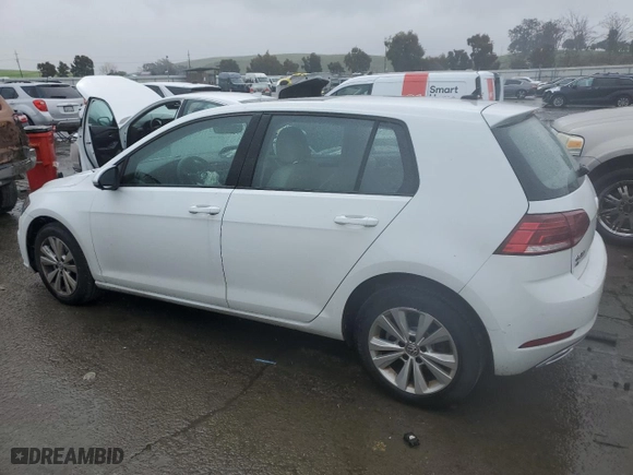 2019 Volkswagen Golf S with VIN 3VWG57AU6KM036198, listed as a Copart auction lot 44056555 with 26,016 mi miles and Salvage Title. Bid and sale history available at carsss.com. Image 2.