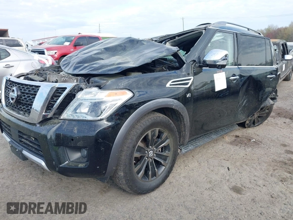 2017 Nissan Armada Platinum z VIN JN8AY2NC5H9505944, wystawiony jako IAAI lot #41904440 z przebiegiem Nie podano mil oraz . Historia ofert i sprzedaży dostępna na DreamBid. Obrazek 16.