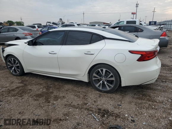 2016 Nissan Maxima SL with VIN 1N4AA6AP7GC397706, listed as a Copart auction lot 59594375 with 88,842 mi miles and Salvage title. Bid and sale history available at DreamBid. Image 2.