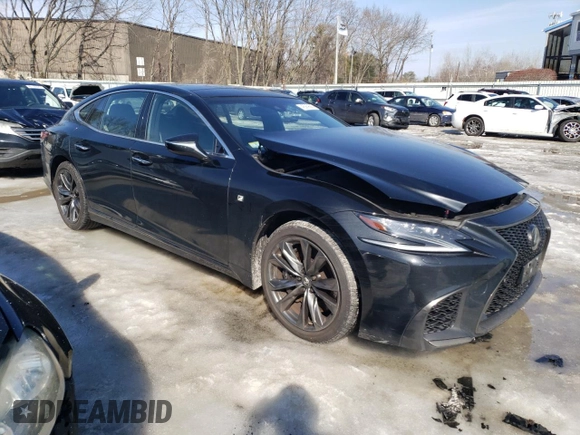 2018 Lexus LS 500 z VIN JTHC51FF4J5001820, wystawiony jako Copart lot #45569585 z przebiegiem 95 505 mil mil oraz Szkody całkowita. Historia ofert i sprzedaży dostępna na DreamBid. Obrazek 4.
