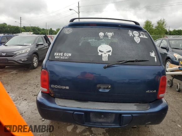 2001 Dodge Durango with VIN 1B4HS28Z71F589202, listed as a Copart auction lot 58522665 with 233,451 mi miles and Salvage title. Bid and sale history available at DreamBid. Image 6.