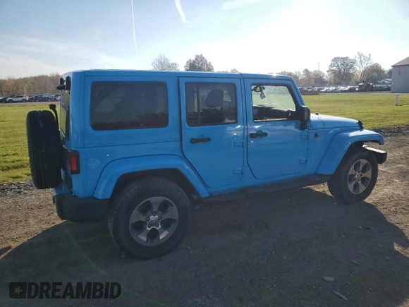 2018 Jeep Wrangler JK Unlimited Sahara with VIN 1C4BJWEG6JL821389, listed as a Copart auction lot 78605464 with 101,904 mi miles and Salvage Title. Bid and sale history available at carsss.com. Image 3.