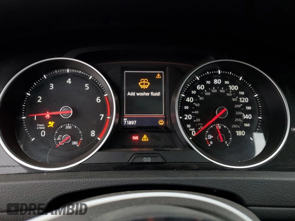 2017 Volkswagen GTI S with VIN 3VW547AUXHM065464, listed as a Copart auction lot 43478615 with 71,897 mi miles and Salvage Title. Bid and sale history available at DreamBid. Image 9.