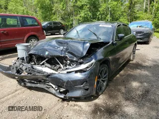 2020 BMW 3 Series 330i xDrive with VIN 3MW5R7J08L8B08179, listed as a Copart auction lot 58052945 with Not provided miles and Salvage title. Bid and sale history available at DreamBid. Image 1.