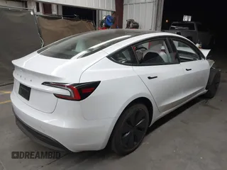 2024 Tesla Model 3 with VIN 5YJ3E1EA9RF836300, listed as a IAAI auction lot 41988009 with 9,989 mi miles. Bid and sale history available at carsss.com. Image 4.