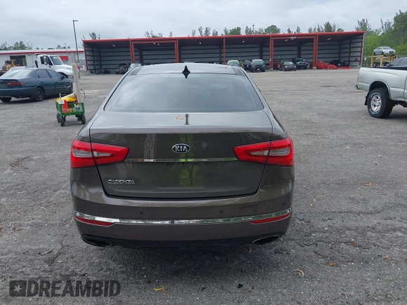 2015 Kia Cadenza Premium with VIN KNALN4D7XF5178326, listed as a IAAI auction lot 41629460 with 92,125 mi miles and . Bid and sale history available at carsss.com. Image 16.