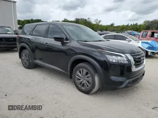 2024 Nissan Pathfinder S with VIN 5N1DR3AC5RC283701, listed as a Copart auction lot 50776655 with 1,504 mi miles and Salvage title. Bid and sale history available at DreamBid. Image 4.