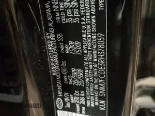 2024 Hyundai Tucson SEL z VIN 5NMJFCDE3RH378059, wystawiony jako Copart lot #54627725 z przebiegiem Nie podano mil oraz Szkoda całkowita • Salvage title. Historia ofert i sprzedaży dostępna na DreamBid. Obrazek 13.
