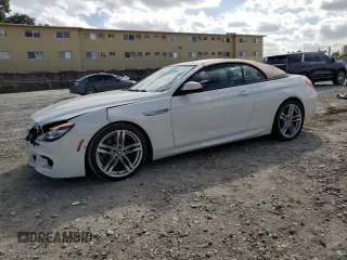 2017 BMW 6 Series 640i with VIN WBA6F1C52HGT83574, listed as a Copart auction lot 46136995 with 54,084 mi miles and Salvage Title. Bid and sale history available at carsss.com. Image 1.