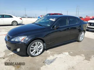 2006 Lexus IS 350 with VIN JTHBE262765008704, listed as a Copart auction lot 48771935 with 136,317 mi miles and Salvage Title. Bid and sale history available at DreamBid. Image 1.