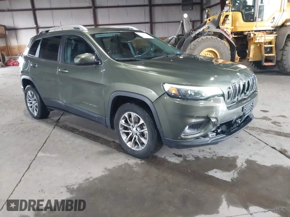 2021 Jeep Cherokee Latitude Lux with VIN 1C4PJLMXXMD154928, listed as a IAAI auction lot 41186627 with 31,577 mi miles. Bid and sale history available at carsss.com. Image 1.