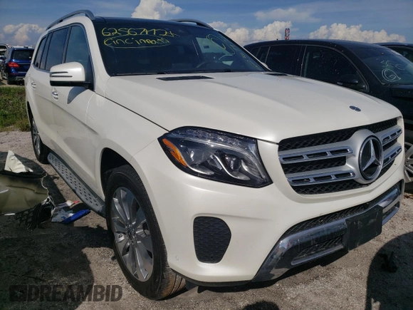2018 Mercedes-Benz GLS with VIN 4JGDF6EE5JB167088, listed as a Copart auction lot 62567972 with 0 mi miles. Bid and sale history available at carsss.com. Image 1.