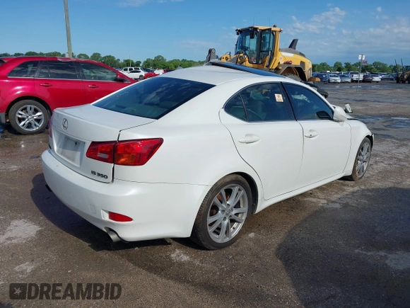 2006 Lexus IS 350 with VIN JTHBE262662003723, listed as a IAAI auction lot 40220441 with Not Provided miles and . Bid and sale history available at DreamBid. Image 4.