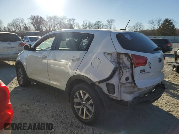 2015 Kia Sportage LX with VIN KNDPBCAC3F7781972, listed as a Copart auction lot 46041475 with 140,832 mi miles and Salvage Title. Bid and sale history available at carsss.com. Image 2.