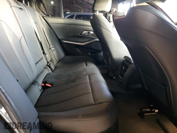 2020 BMW 3 Series 330i with VIN WBA5R1C02LFH52541, listed as a Copart auction lot 81815253 with 51,346 mi miles and Salvage Title. Bid and sale history available at carsss.com. Image 10.