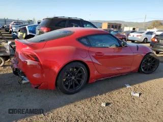2024 Toyota GR Supra 3.0 with VIN WZ1DB0G0XRW067010, listed as a Copart auction lot 46919905 with 6,381 mi miles and Salvage Title. Bid and sale history available at carsss.com. Image 3.