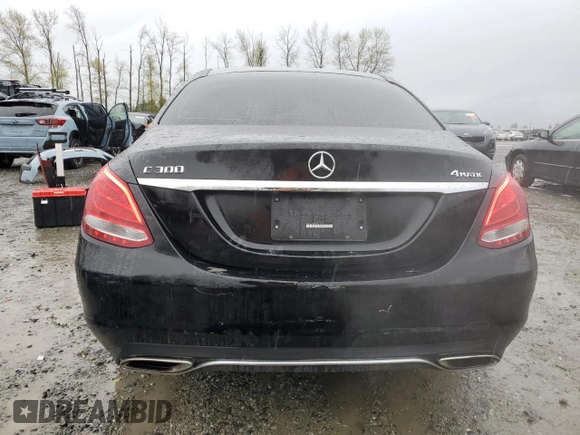 2016 Mercedes-Benz C 300 Luxury with VIN 55SWF4KB6GU155838, listed as a Copart auction lot 52011555 with 90,458 mi miles and Salvage Title. Bid and sale history available at carsss.com. Image 6.