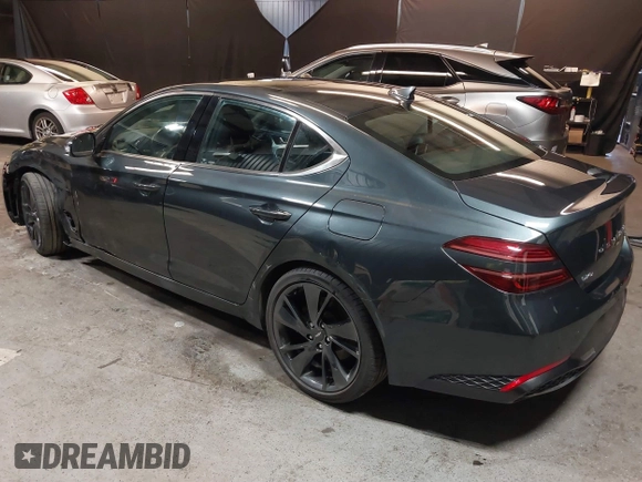 2023 Genesis G70 2.0T with VIN KMTG34TA3PU115553, listed as a IAAI auction lot 41822917 with 35,784 mi miles and . Bid and sale history available at DreamBid. Image 3.