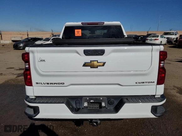 2023 Chevrolet Silverado 1500 Custom with VIN 3GCPDBEK7PG159113, listed as a Copart auction lot 89026075 with 27,447 mi miles and Salvage Title. Bid and sale history available at DreamBid. Image 6.