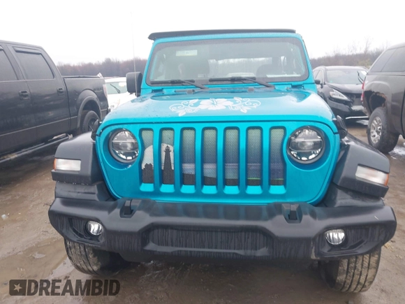 2020 Jeep Wrangler Sport S with VIN 1C4GJXAN4LW263737, listed as a IAAI auction lot 41983063 with 38,209 mi miles and . Bid and sale history available at DreamBid. Image 13.