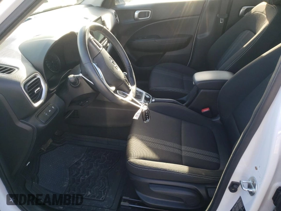 2022 Hyundai Venue SEL with VIN KMHRC8A36NU161003, listed as a Copart auction lot 85650344 with 37,619 mi miles and Clean Title. Bid and sale history available at DreamBid. Image 7.