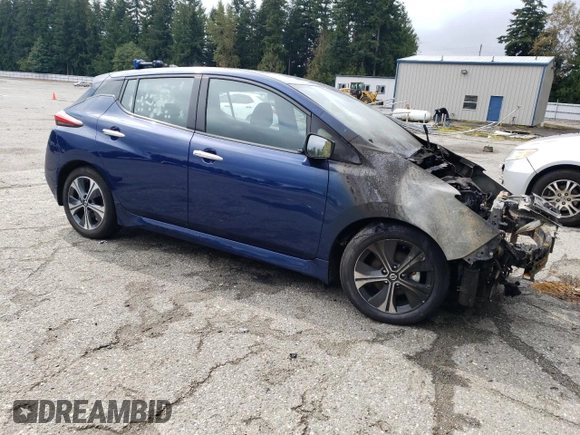 2021 Nissan LEAF SV with VIN 1N4AZ1CVXMC553109, listed as a Copart auction lot 71119954 with Not Provided miles and Salvage Title. Bid and sale history available at DreamBid. Image 4.
