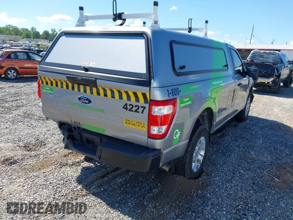2023 Ford F-150 XL with VIN 1FTNF1E5XPKF47161, listed as a IAAI auction lot 42171620 with 14,623 mi miles and . Bid and sale history available at DreamBid. Image 4.