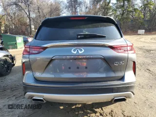 2022 Infiniti QX50 Pure with VIN 3PCAJ5AB8NF111516, listed as a Copart auction lot 84833324 with 70,844 mi miles and Salvage title. Bid and sale history available at DreamBid. Image 6.