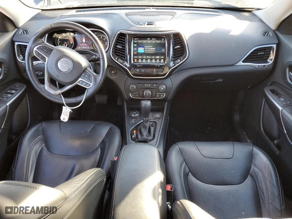 2021 Jeep Cherokee Limited with VIN 1C4PJMDX6MD123004, listed as a Copart auction lot 43455455 with 39,519 mi miles and Salvage Title. Bid and sale history available at carsss.com. Image 8.