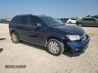2018 Dodge Journey SE with VIN 3C4PDCABXJT448836, listed as a Copart auction lot 50164395 with 88,364 mi miles and Salvage Title. Bid and sale history available at carsss.com. Image 4.