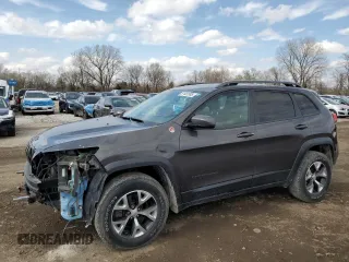 2018 Jeep Cherokee Trailhawk with VIN 1C4PJMBB0JD561309, listed as a Copart auction lot 51487065 with 105,138 mi miles and Salvage title. Bid and sale history available at DreamBid. Image 1.
