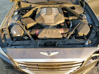 2017 Genesis G80 Ultimate with VIN KMHGN4JFXHU180517, listed as a Copart auction lot 80108534 with 88,874 mi miles and Salvage Title. Bid and sale history available at DreamBid. Image 11.