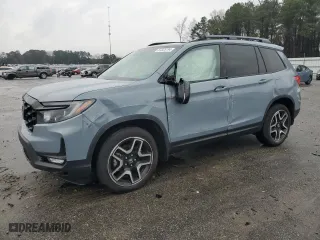 2023 Honda Passport Elite with VIN 5FNYF8H01PB015218, listed as a Copart auction lot 87325194 with 13,277 mi miles and Salvage Title. Bid and sale history available at carsss.com. Image 1.