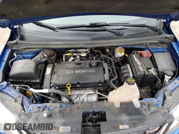 2017 Chevrolet Sonic LT with VIN 1G1JD6SH8H4166472, listed as a Copart auction lot 72593214 with 29,297 mi miles and Salvage Title. Bid and sale history available at carsss.com. Image 11.