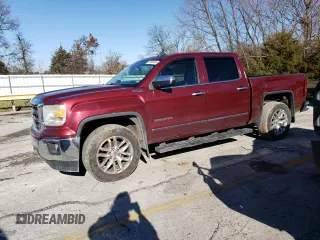 2015 GMC Sierra 1500 SLT with VIN 3GTU2VEJ6FG395459, listed as a Copart auction lot 86846624 with 177,064 mi miles and Salvage Title. Bid and sale history available at DreamBid. Image 1.