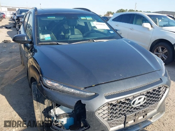2018 Hyundai Kona Limited with VIN KM8K33A57JU072329, listed as a IAAI auction lot 41694616 with 107,801 mi miles. Bid and sale history available at carsss.com. Image 1.