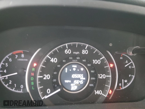 2015 Honda CR-V EX-L with VIN 2HKRM4H73FH627484, listed as a Copart auction lot 85964404 with 105,065 mi miles and Salvage Title. Bid and sale history available at carsss.com. Image 9.