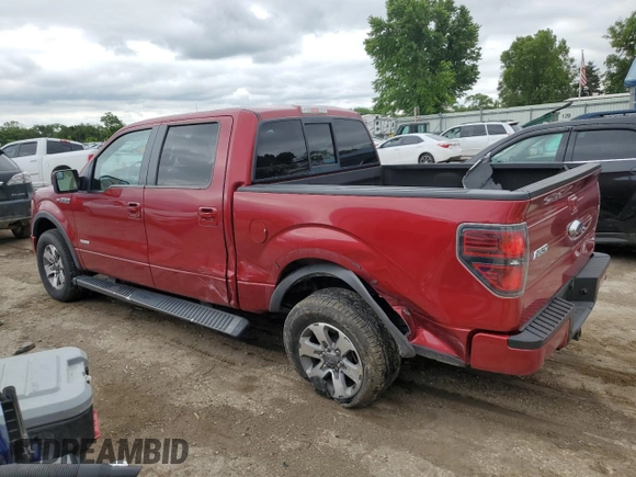 2013 Ford F-150 XL with VIN 1FTFW1ET2DFA67705, listed as a Copart auction lot 58591525 with 168,415 mi miles and Salvage title. Bid and sale history available at DreamBid. Image 2.