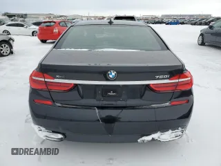 2017 BMW 7 Series 750i xDrive with VIN WBA7B0C55HG527046, listed as a Copart auction lot 41707455 with 15,947 mi miles and Salvage title. Bid and sale history available at DreamBid. Image 6.