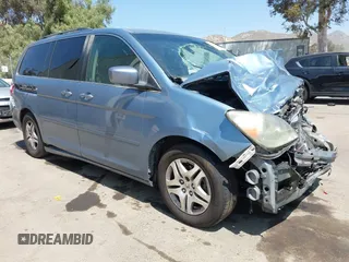 2007 Honda Odyssey EX-L with VIN 5FNRL38727B142735, listed as a IAAI auction lot 42093062 with 195,653 mi miles and . Bid and sale history available at DreamBid. Image 1.