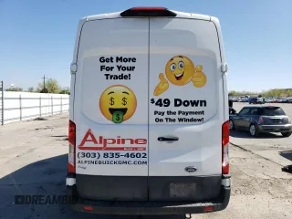 2022 Ford Transit Cargo with VIN 1FTBR3U88NKA64508, listed as a Copart auction lot 55091405 with 81,200 mi miles and Salvage Title. Bid and sale history available at DreamBid. Image 6.