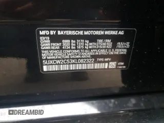 2019 BMW X7 xDrive40i with VIN 5UXCW2C53KL082322, listed as a Copart auction lot 72996354 with 47,032 mi miles and Clean Title. Bid and sale history available at carsss.com. Image 13.