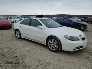 2009 Acura RL Tech Pkg with VIN JH4KB26659C002640, listed as a Copart auction lot 85803444 with 140,863 mi miles and Salvage Title. Bid and sale history available at carsss.com. Image 4.