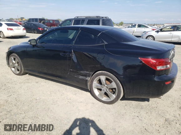 2011 Lexus IS 250 C with VIN JTHFF2C23B2515419, listed as a Copart auction lot 50800855 with 170,079 mi miles and Salvage title. Bid and sale history available at DreamBid. Image 2.