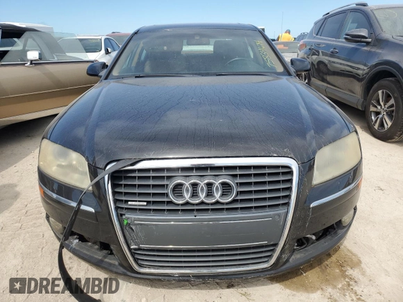 2007 Audi A8 L 4.2L with VIN WAUMV44E57N025714, listed as a Copart auction lot 75834674 with 0 mi miles and Salvage Title. Bid and sale history available at carsss.com. Image 5.
