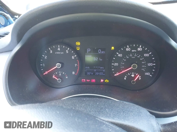 2020 Kia Rio S with VIN 3KPA25ADXLE260785, listed as a IAAI auction lot 41261822 with 28,433 mi miles and . Bid and sale history available at DreamBid. Image 7.
